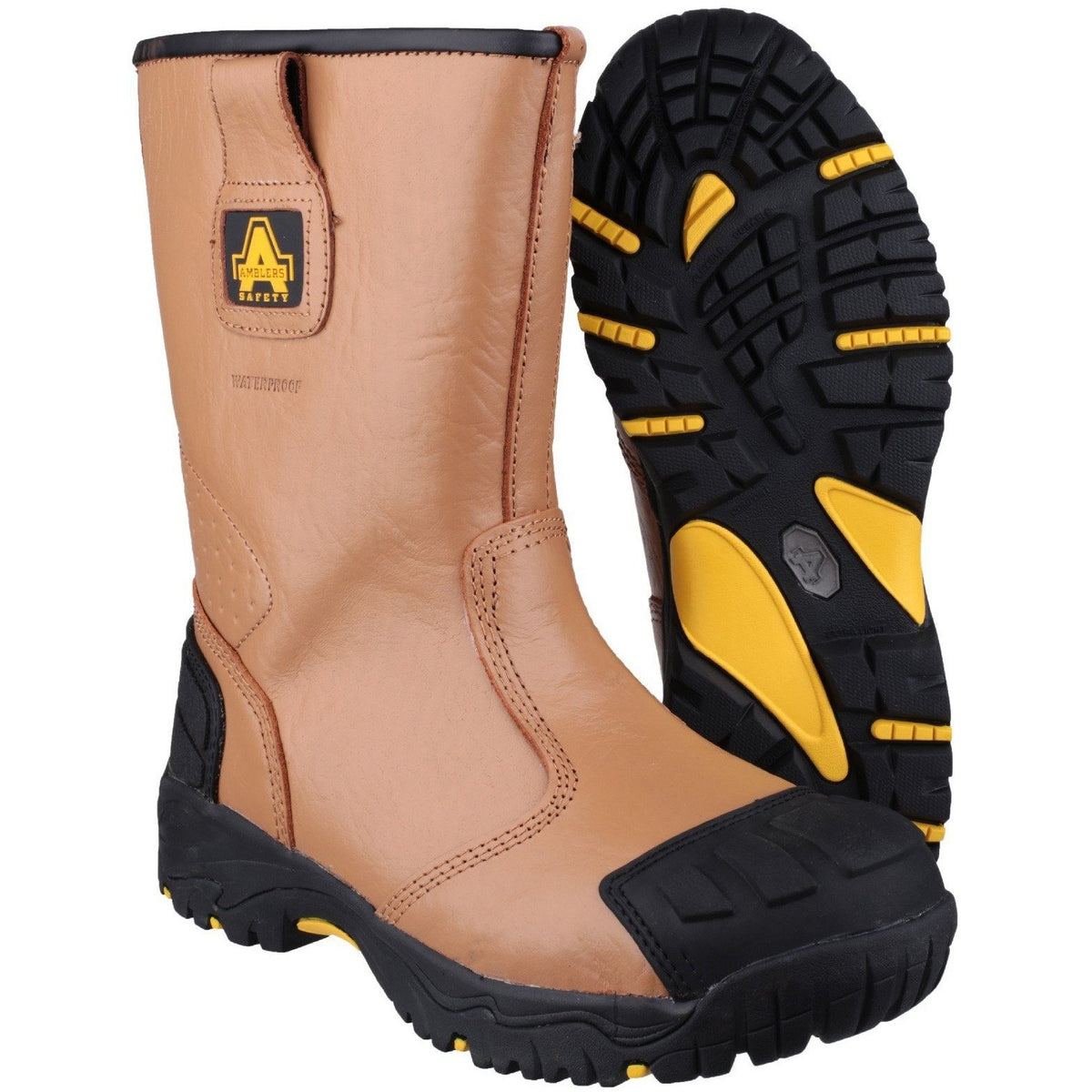 Amblers Fs143 Waterproof Pull On Safety Rigger Boot Worksafety 8775