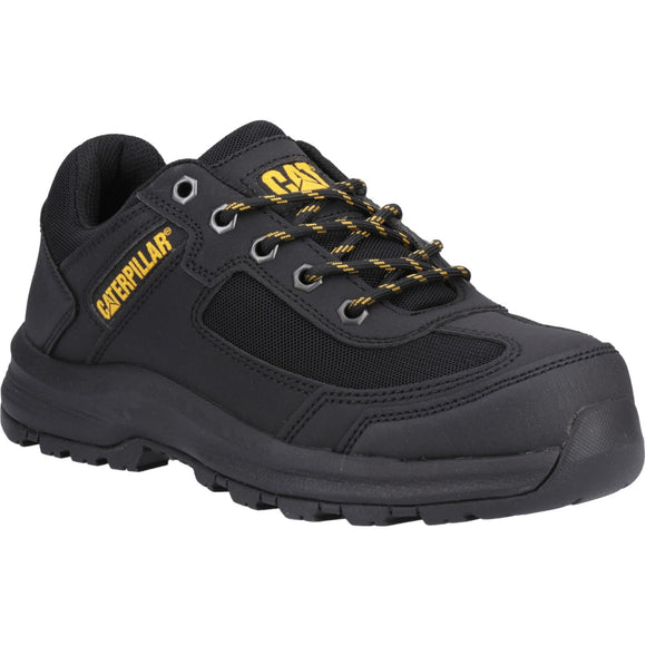 Caterpillar NEW Elmore S1P Wide-Fit Safety Trainer | Steel Toe Cap - Black