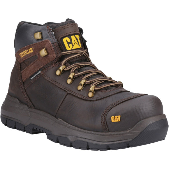 Caterpillar Pneumatic 2.0 S3 Safety Boot | Steel Toe Cap - Brown
