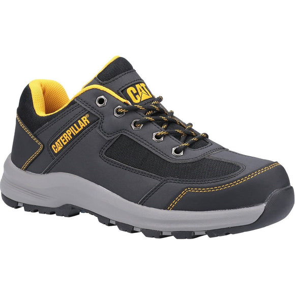 Caterpillar Safety Trainers CAT NEW Elmore Wide-Fitting Safety Trainer with Steel Toe Cap - Black