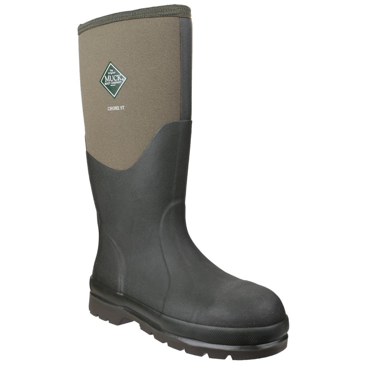 Muck Boots Chore FULL SAFETY Wellingtons | Steel Toe Cap - Moss – WORK ...