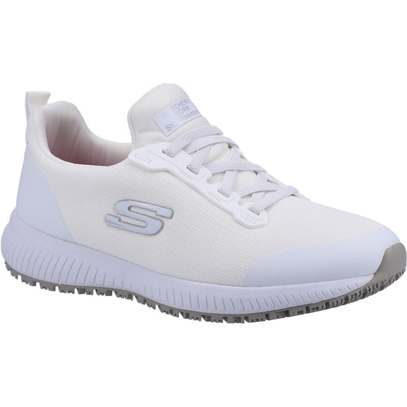 Skechers Work Squad Slip Resistant Work Shoe - White – WORK+SAFETY